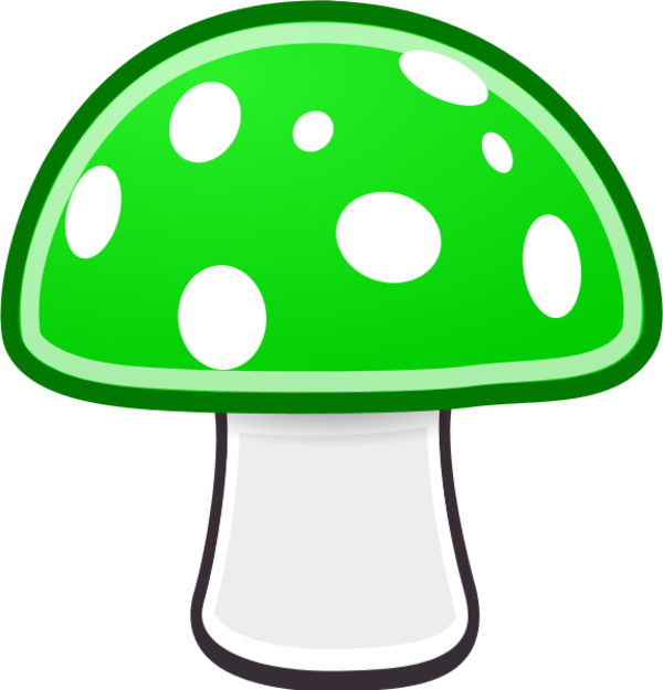 Vector Mushroom Clip Art - Transparent Background Mushroom Clipart Transparent - Png Download (600x625), Png Download