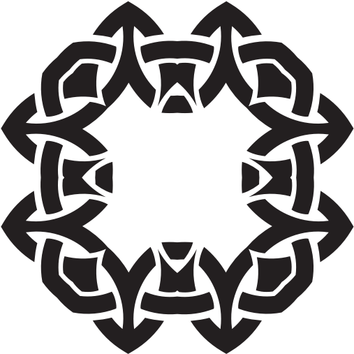 Decorative Knot Silhouette - Clip Art - Png Download (600x600), Png Download