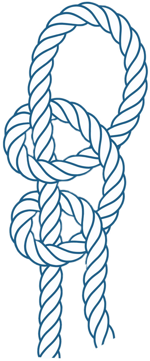 Double Half Hitches Knot Clip Arts - Figure 8 Knot Png Transparent Png (1200x1200), Png Download