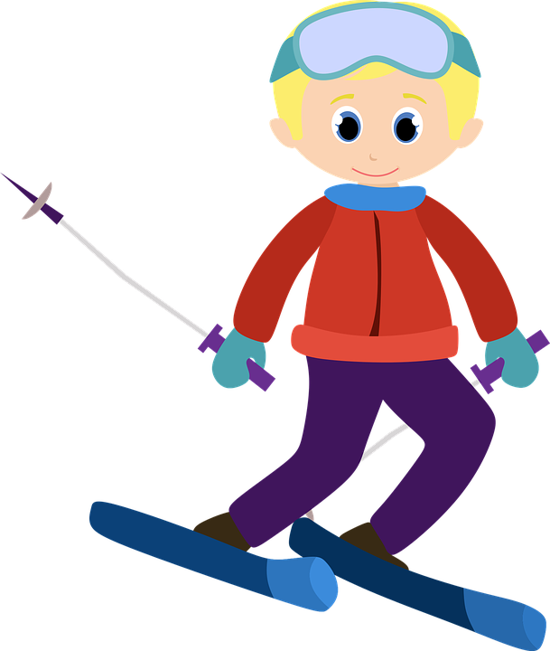 Download Free Png Alpine Ski Clipart - Ski Clipart Transparent Png (609x720), Png Download