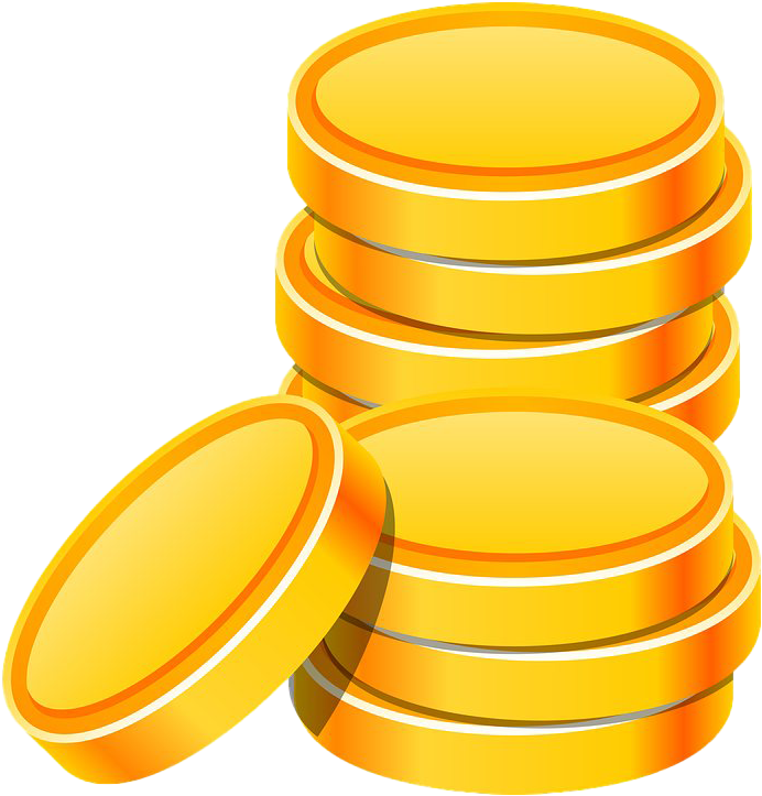 Plain Game Gold Coin Png Image - Coin Game Png Clipart (860x800), Png Download