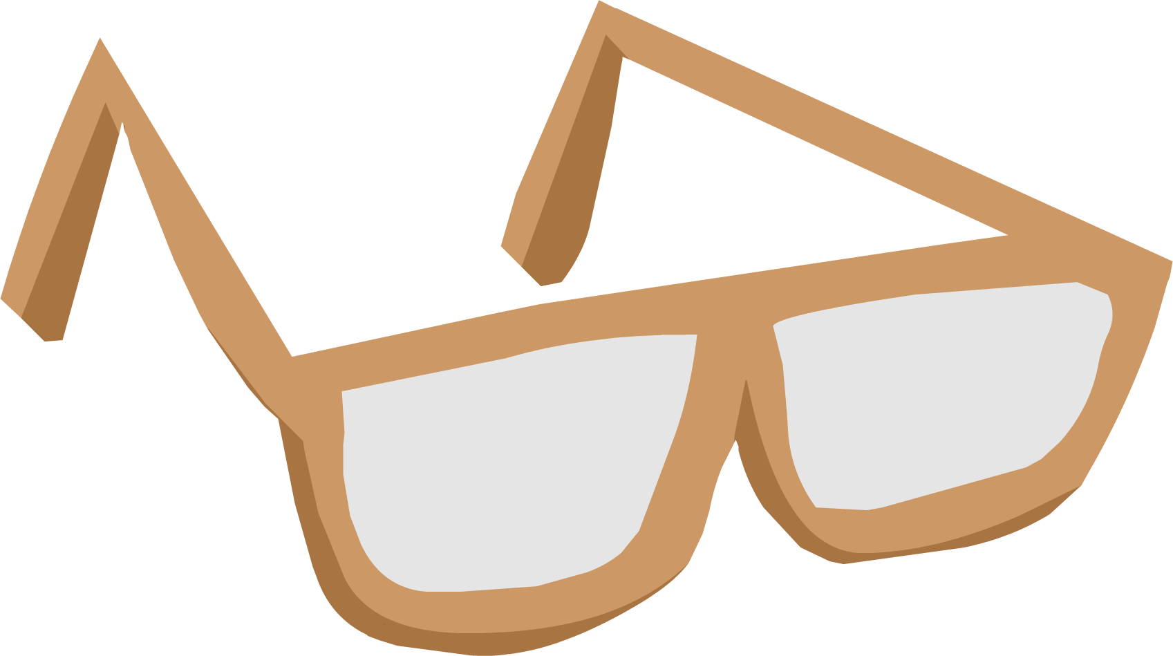 Club Penguin Rewritten Wiki - Club Penguin Brown Glasses Clipart (1697x949), Png Download