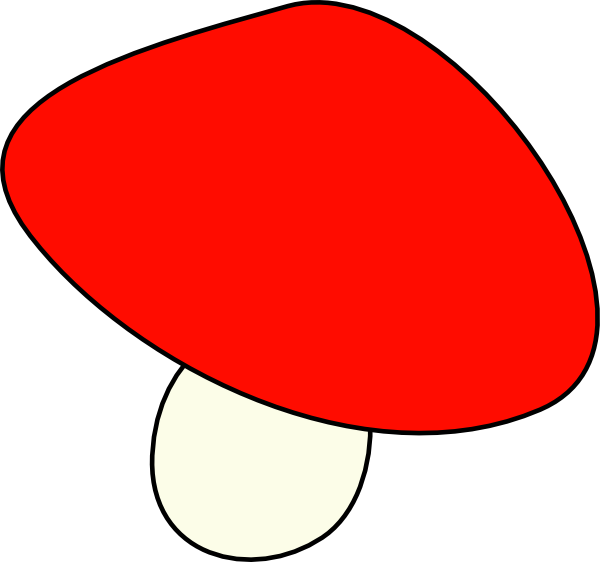 Mushroom Clip Art Clipart Photo - Red Mushroom Clipart - Png Download (600x562), Png Download