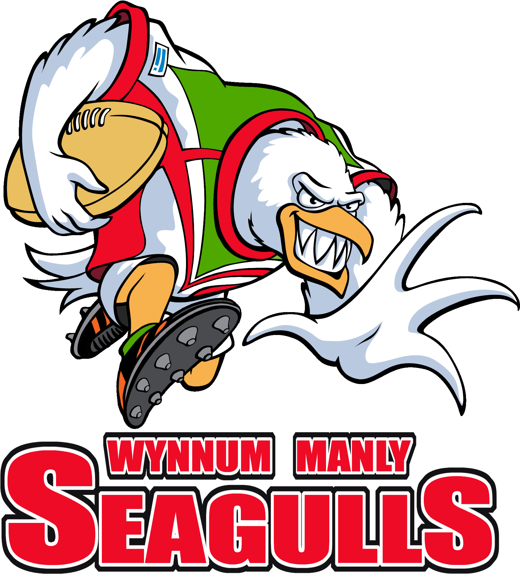 Logopedia - Wynnum Manly Seagulls Logo Clipart (1872x2020), Png Download