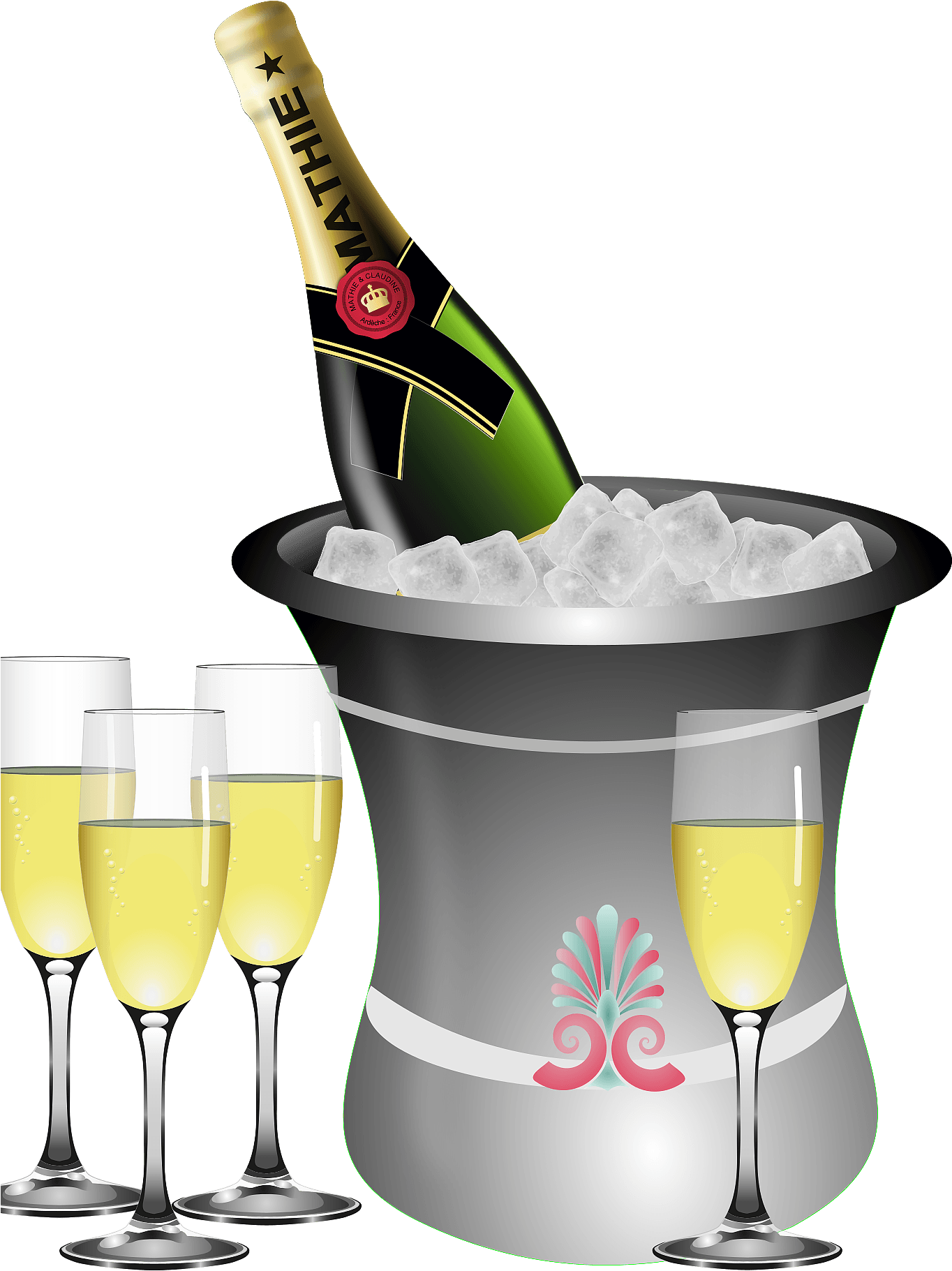 Clipart For Champagne - Png Download (1367x1920), Png Download