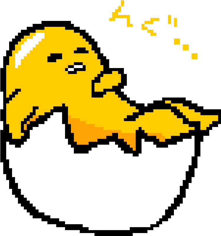Gudetama Pixel Art , Png Download - Gudetama Pixel Art Clipart (751x801), Png Download