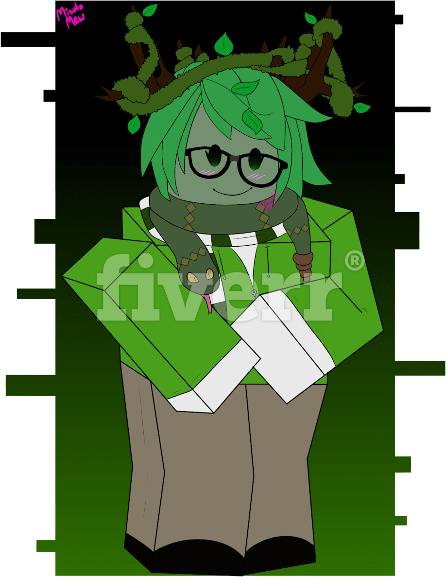 Draw Your Minecraft Or Roblox Character - Cartoon Clipart (1200x1200), Png Download