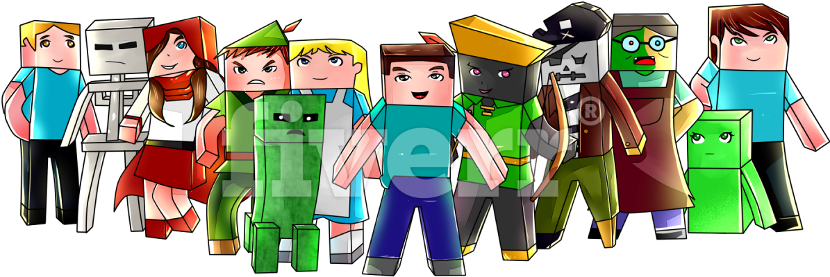 Drawing Minecraft Figures Huge Freebie Download For - Baby Toys Clipart (1200x1200), Png Download