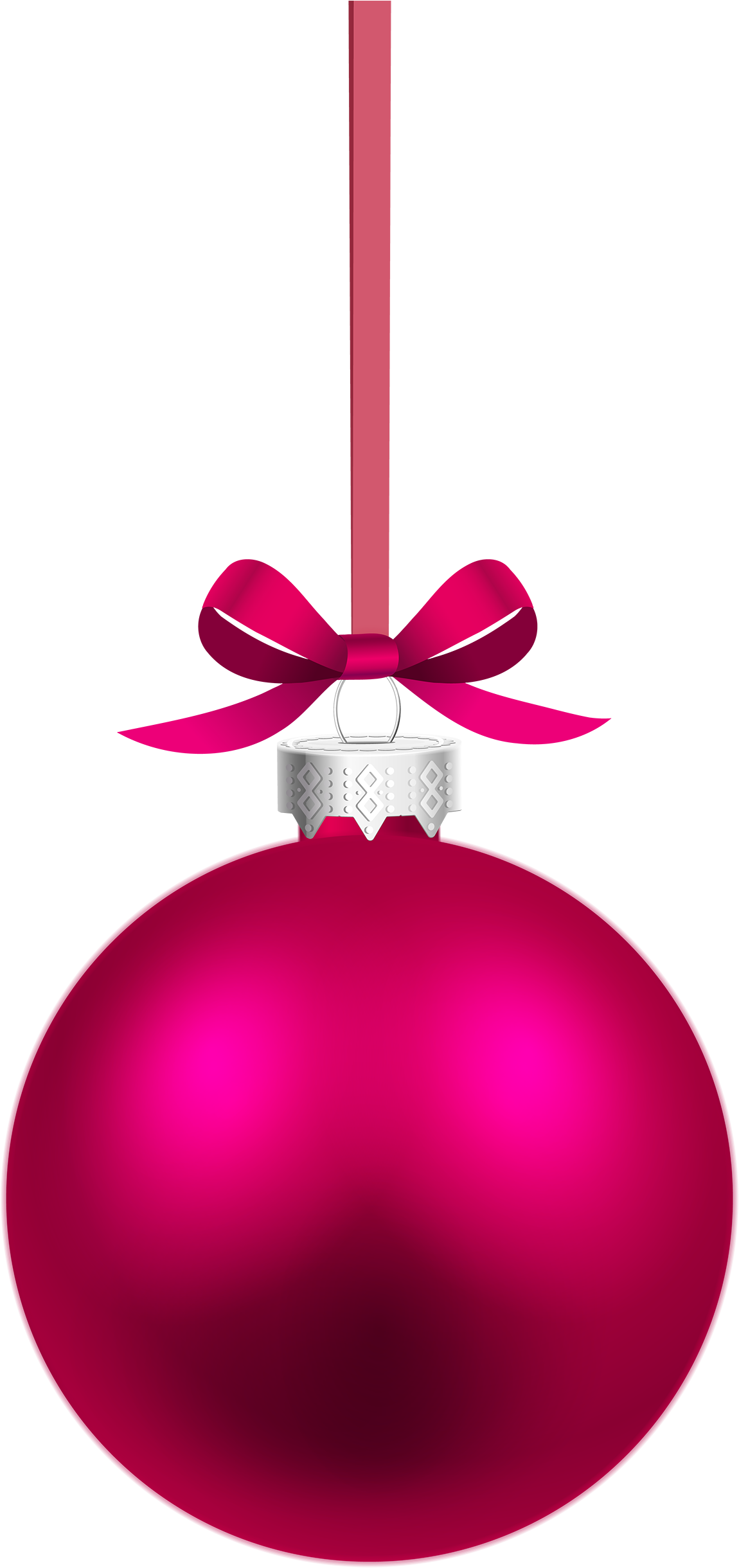 Ball Clipart 1 Ball - Pink Christmas Ball Png Transparent Png (1232x2500), Png Download