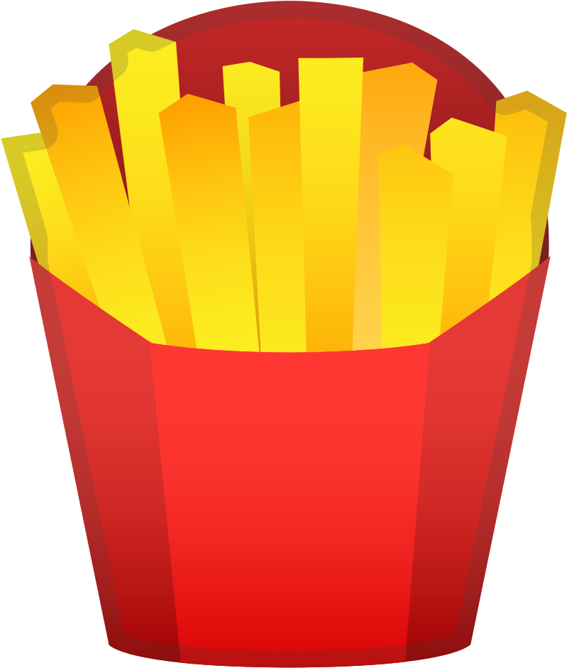 Emoji Clipart Fry - French Fries Icon Png Transparent Png (1024x1024), Png Download