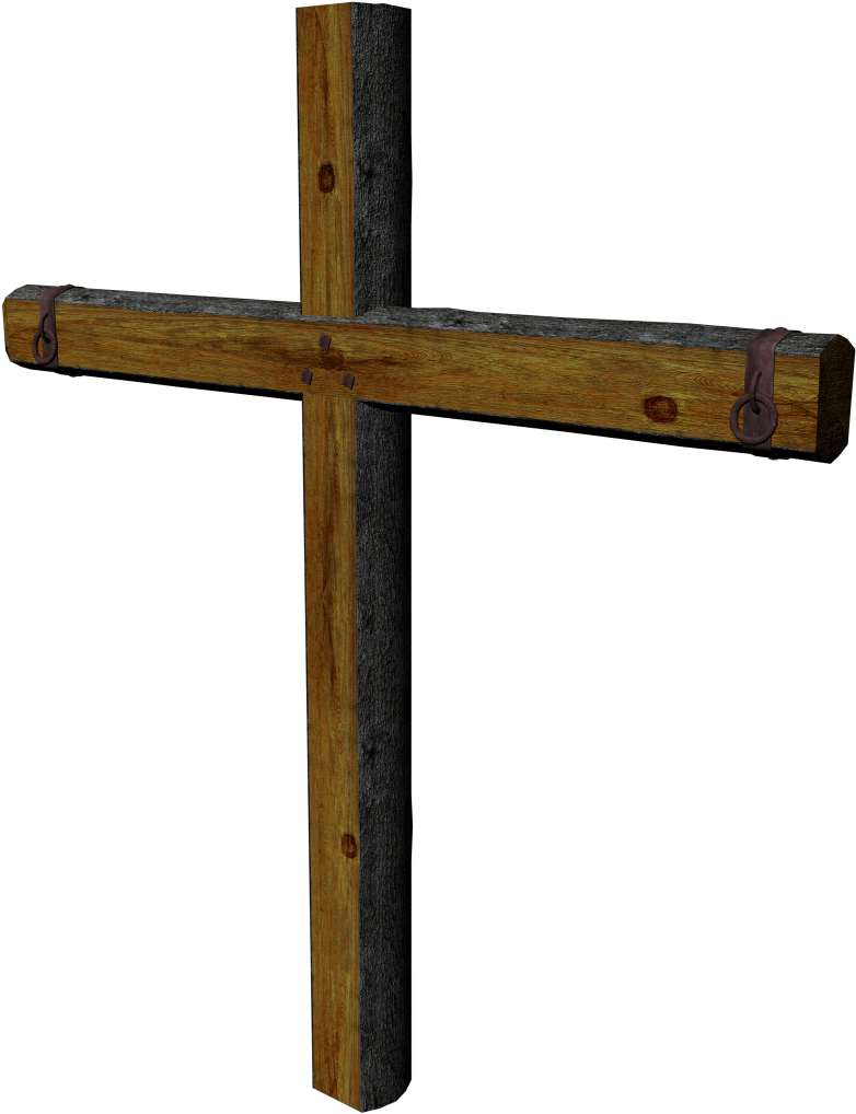 Christian Cross Desktop Wallpaper Clip Art - Wooden Cross Clipart Rugged - Png Download (1024x1024), Png Download