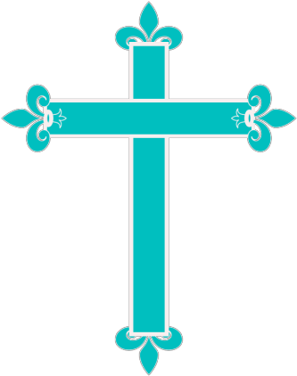 Fleur De Lis Cross Png Icons - Clip Art Transparent Png (600x600), Png Download