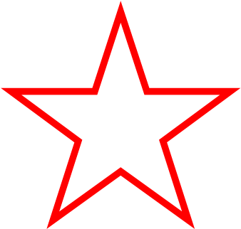 Free Star Graphics - Hollow Star Clipart (680x670), Png Download