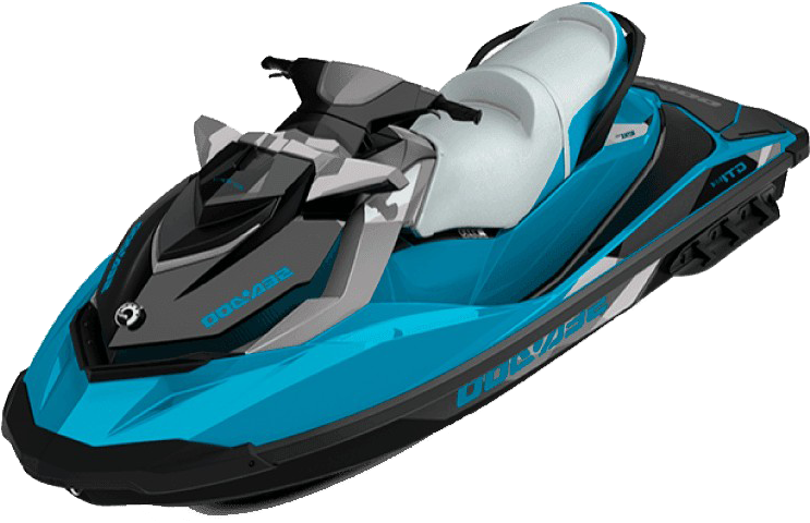 Jet Ski Png Clipart - Sea Doo Gti 155 Blue Transparent Png (800x600), Png Download