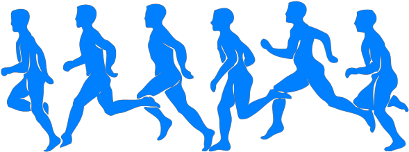 Runners Png Images - People Running Clipart Png Transparent Png (600x600), Png Download