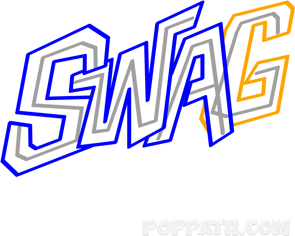 Graffiti Drawing Word Art - Swag Word Png Clipart (1000x1000), Png Download