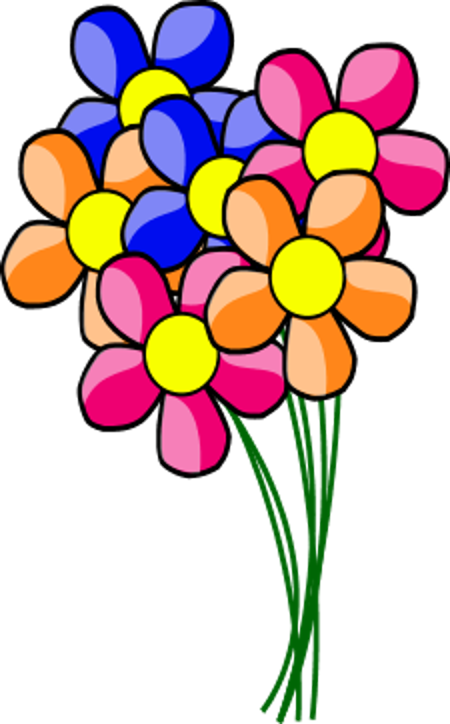 Bouquet Clipart (450x724), Png Download