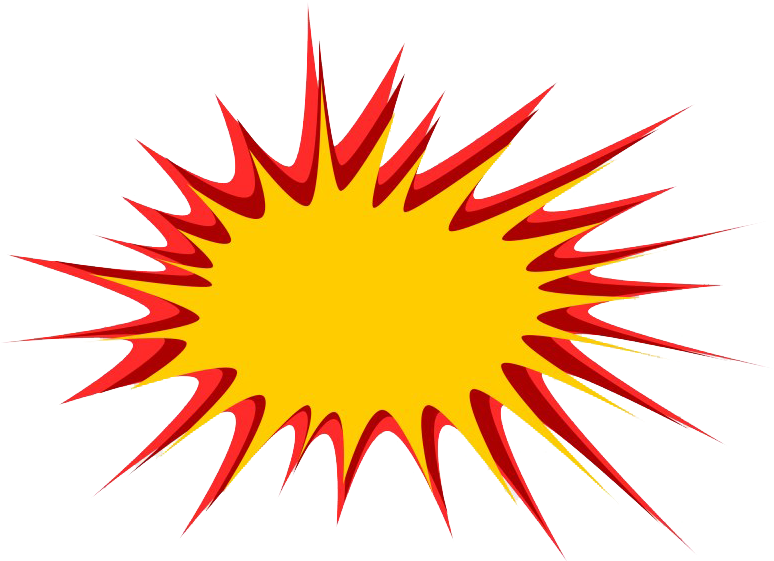 Blank Comic Boom Png - Boom Cartoon Png Clipart (860x644), Png Download