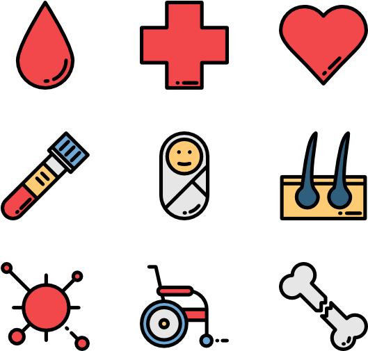Computer Icons Human Body Clip Art - Medical Elements Png Transparent Png (600x564), Png Download