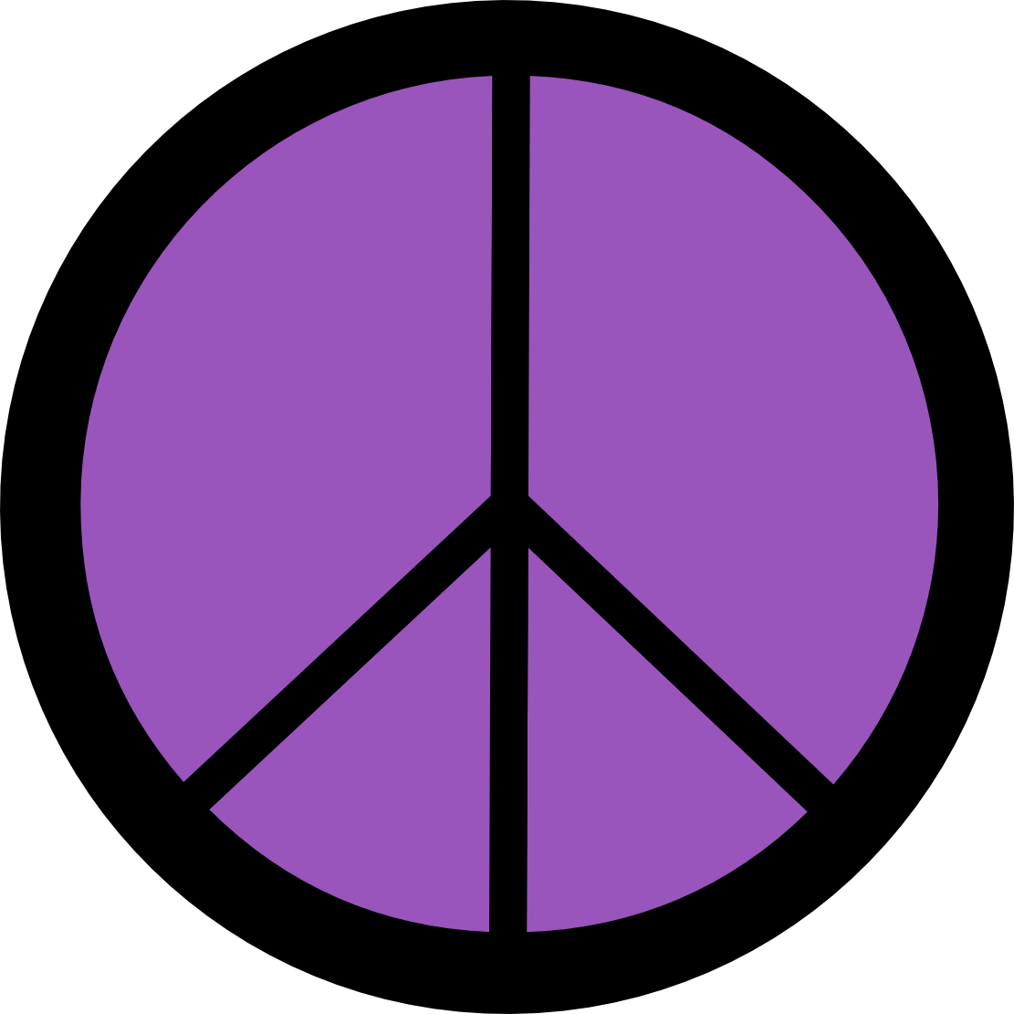Lilac Peace Symbol 12 Dweeb Peacesymbol - African American Art Symbolism Clipart (1111x1111), Png Download