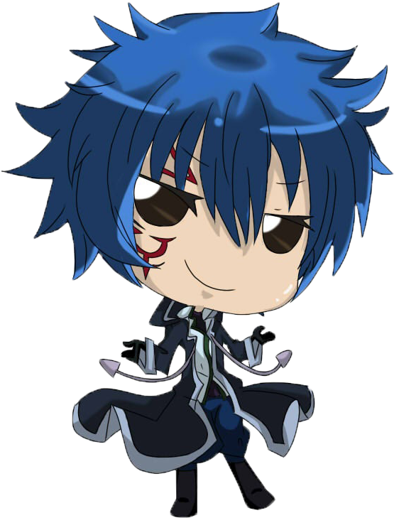 Chibi Clipart Fairy Tail - Fairy Tail Jellal Chibi Png Transparent Png (555x729), Png Download