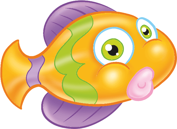 Sticker Fish For Kids Clipart (700x700), Png Download