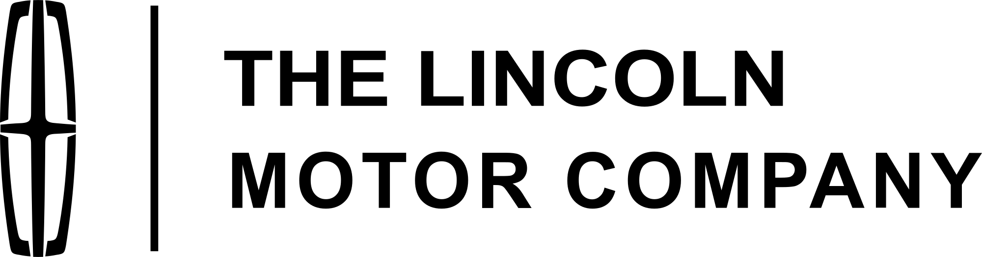 Transparent Abraham Lincoln Clipart Black And White - Lincoln Motor Logo Png (2000x525), Png Download