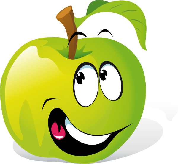 Cartoon Apple Png, Svg Clip Art For Web - Green Apple For Kids Transparent Png (600x551), Png Download