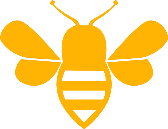 Home Buzz Modern Marketing - Honey Bee Logo Png Clipart (580x580), Png Download