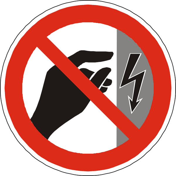 Do Not Touch Electricity Clipart (600x600), Png Download