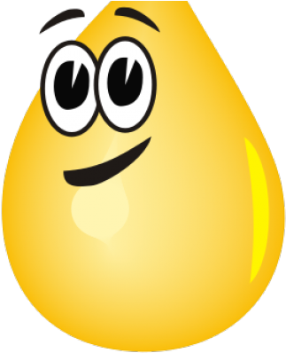 Water Droplets Clipart Oil Drop - Smiley - Png Download (640x480), Png Download