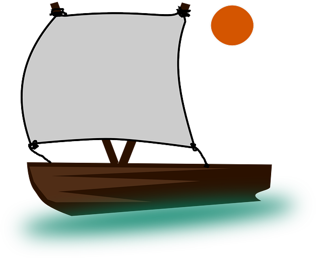 Boat, Viking, Sail - Boat Clipart Png Gif Transparent Png (640x511), Png Download