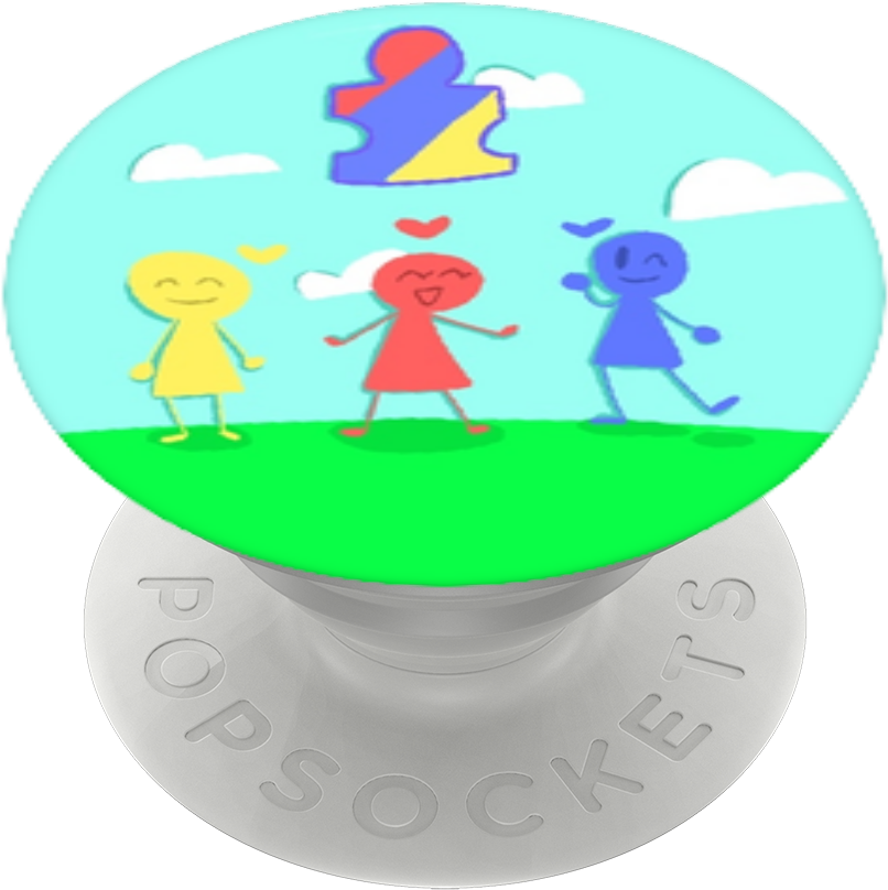 Autism Speaks, Popsockets - Cartoon Clipart (806x808), Png Download