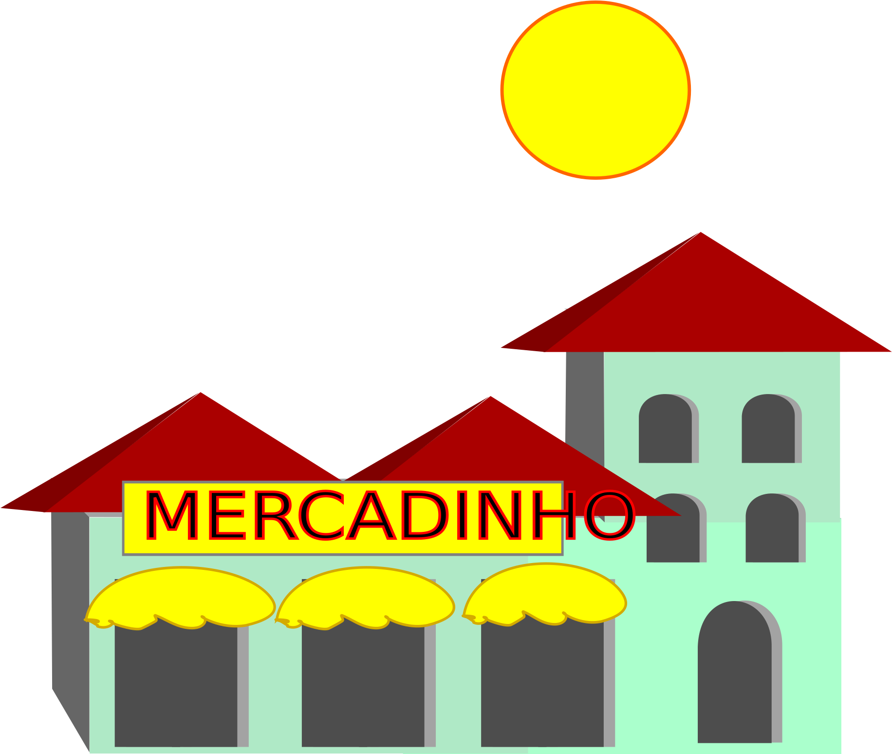 Pequena Cidade4 Clip Arts - Png Download (2400x1547), Png Download