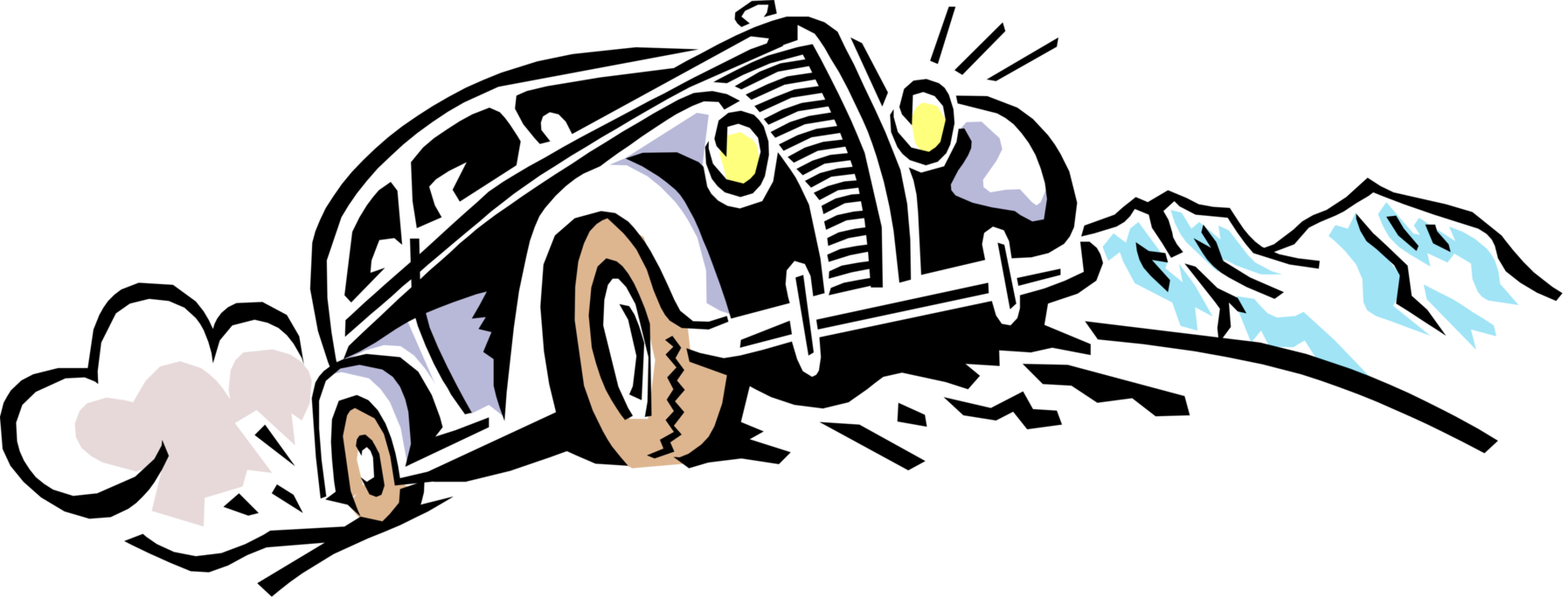 Moutain Vector Vintage - Illustration Clipart (1794x700), Png Download