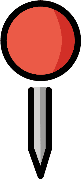 Round Pushpin Emoji Clipart - Png Download (800x800), Png Download