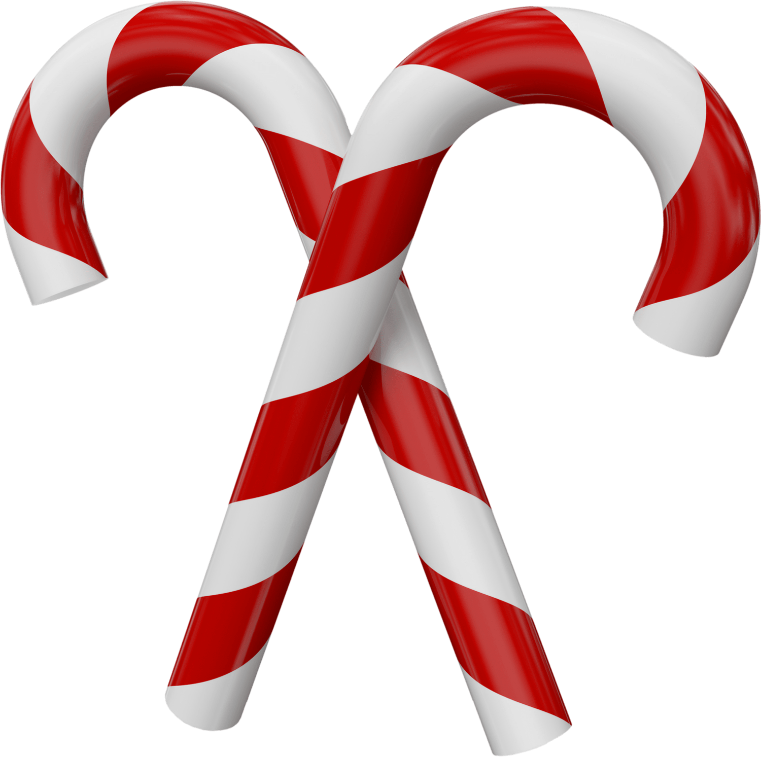 Transparent Tunnel Clipart - Christmas Candy Canes Transparent - Png Download (1500x1493), Png Download