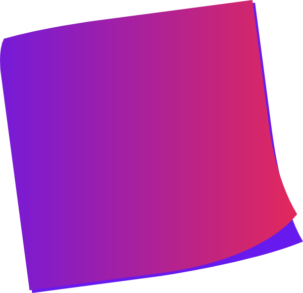 Blue Red Clip Art - Purple Sticky Note Post It Notes Png Transparent Png (600x581), Png Download