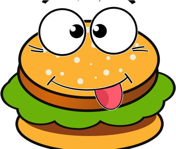 Cheeseburger Cliparts - Comic Png Comida Transparent Png (640x480), Png Download