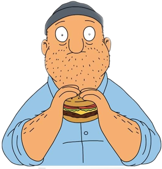 #teddy #bobsburgers #cheeseburger #freetoedit - Bobs Burgers Sticker Clipart (547x571), Png Download