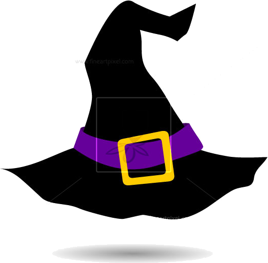 Witch Hat Illustration Free Clipart Clip Free Witch - Witch Hat Vector - Png Download (650x650), Png Download