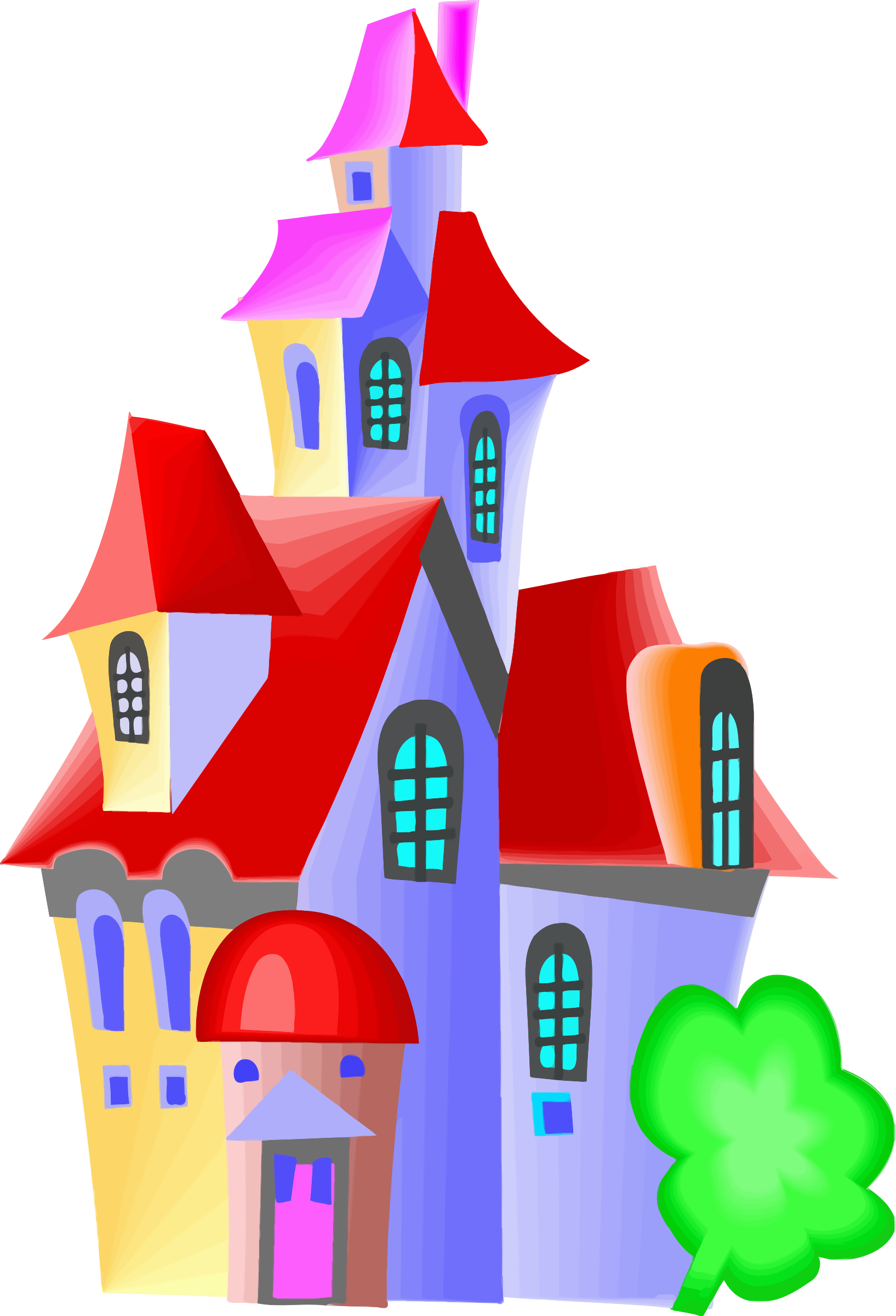 Castle Clip Art - Imagens De Castelo Colorido - Png Download (1635x2400), Png Download