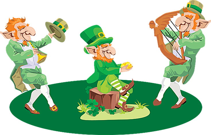 Dancing Leprechaun Clipart - Png Download (735x473), Png Download