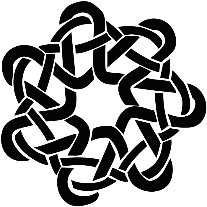 Transparent Celtic Knot Png - Celtic Knots Silhouette Clipart (701x701), Png Download