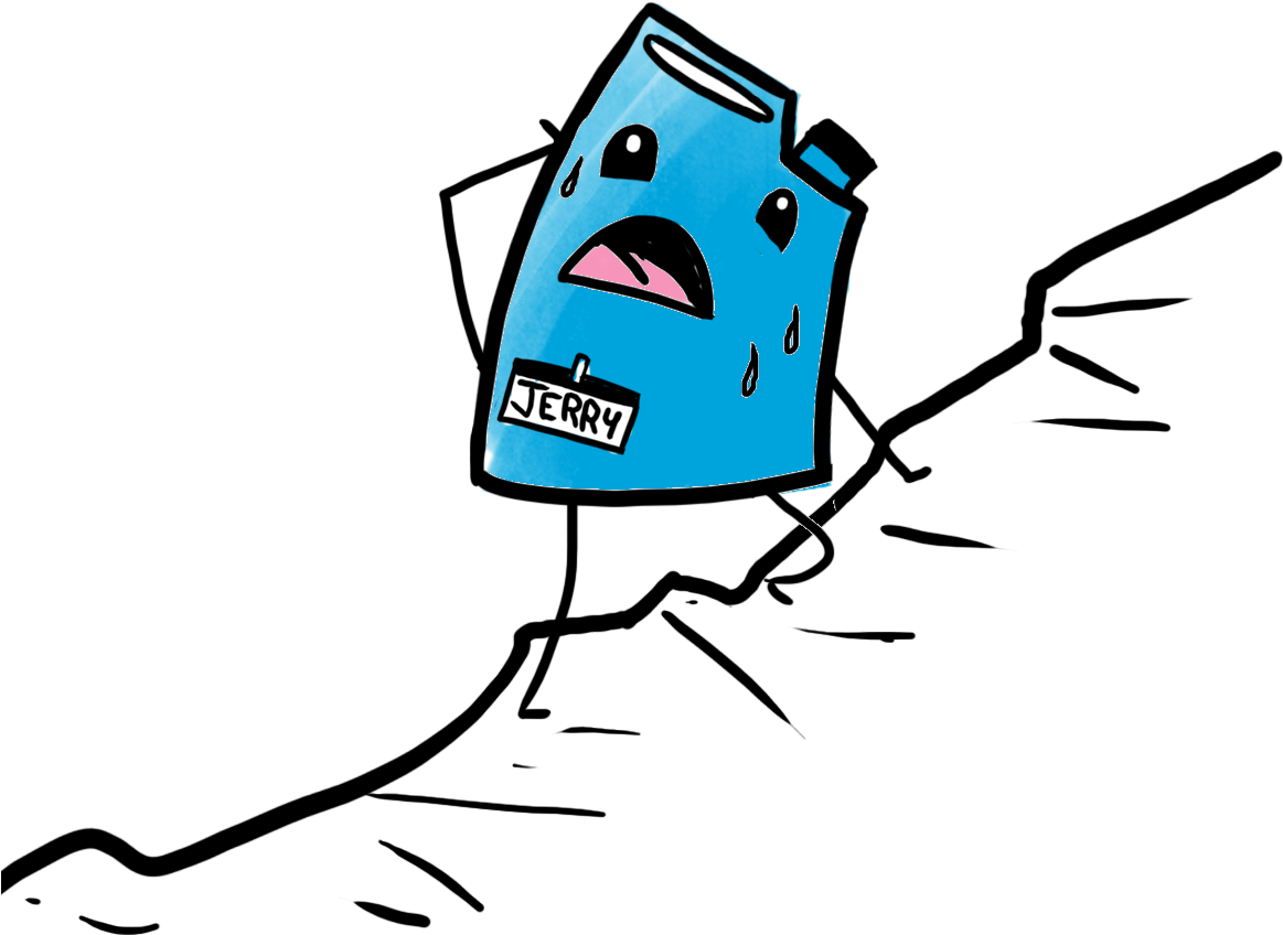 Jerry Walks For Water Clipart (1187x886), Png Download