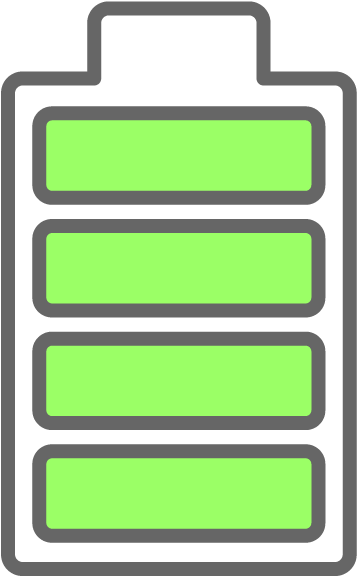 Full Battery Clipart - Png Download (640x640), Png Download