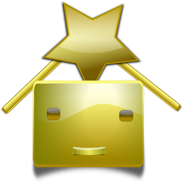 Transparent Background Gold Star Vector Clipart (600x598), Png Download