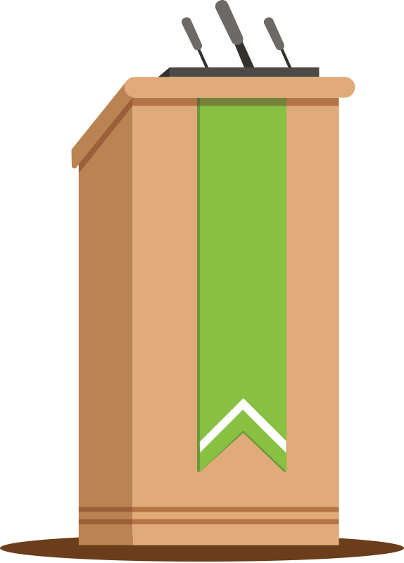 Speakers Clipart Podium Speaker Clipart Podium Png Download Full