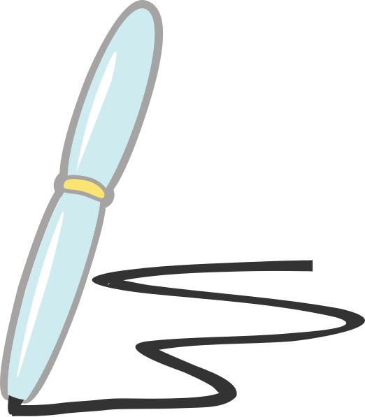Cartoon Pen Clip Art - Png Download (522x597), Png Download