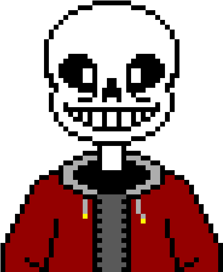 Sans Pixel Art Clipart (550x620), Png Download